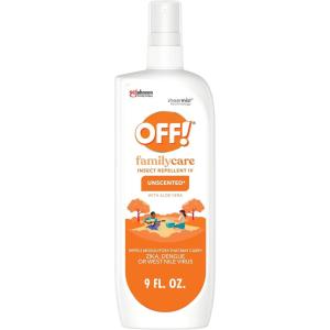image:imageOFF Family Care Insect amp Mosquito Repellent Spritz Bug Spray Containing 7 DEET Unscented Repellent with Aloe Vera Protects Against Mosquitoes 9 Oz