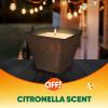 image:imageOFF Backyard Citronella Scented Candle Ambiance Enhancing Centerpiece Burns for up to 25 Hours 8 oz Pack of 218 Ounce Pack of 1