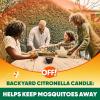 image:imageOFF Backyard Citronella Scented Candle Ambiance Enhancing Centerpiece Burns for up to 25 Hours 8 oz Pack of 218 Ounce Pack of 1