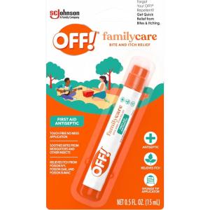 image:imageOFF FamilyCare Bite and Itch Relief Pen Provides Temporary Relief From Insect Bites Gentle on Skin 1 Count