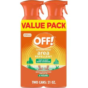 image:imageOFF Area Insect amp Mosquito Repellent Keeps Bugs 6ft Away for up to 6 Hours 105 oz Pack of 2
