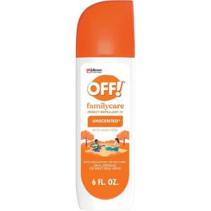 image:imageOFF Family Care Mosquito amp Tick Repellent Spritz Unscented Bug Spray with AloeVera 7 DEET 6 oz